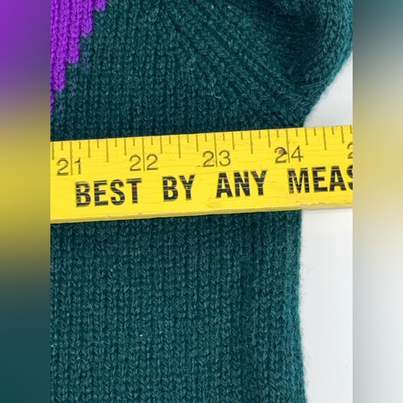 Vintage LORD JEFF 100% Shetland Wool V- Neck Sweater Size XL Made In Ireland - Picture 6 of 9